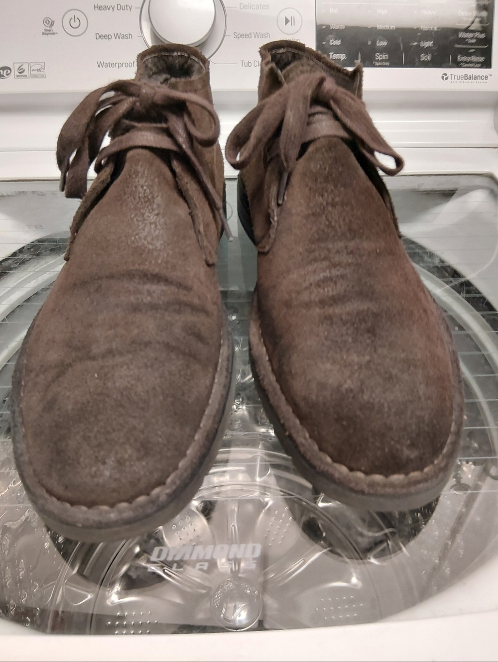 John Varvatos Dark Brown roughout Suede Boots